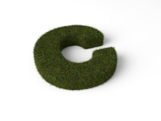 Grass letter C © Julydfg