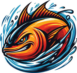 Tuna cartoon image © Inoe