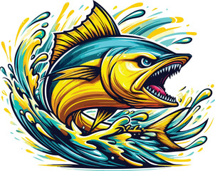 Tuna cartoon image © Inoe