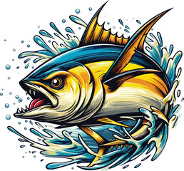 Tuna cartoon image © Inoe