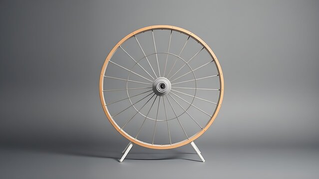 antecedence. Hamster wheel in endless rotation on a plain grey background. wildlife magazines, conservation campaigns, designed for nature documentaries and education, used by health educators.