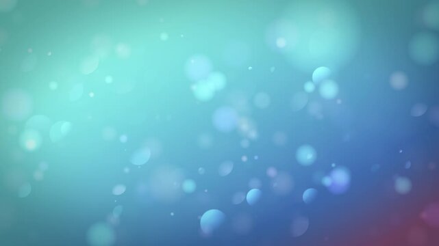透明感のあるグラデーションの玉ボケのアブストラクト　回転　ループ