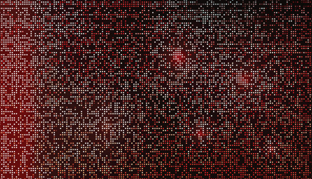 Dark Red Pixel Grid Digital Background Texture