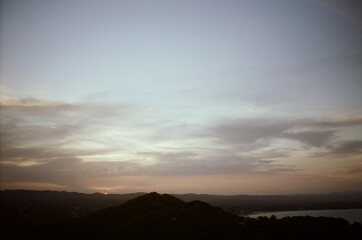 Obraz premium sunset in the hills 1