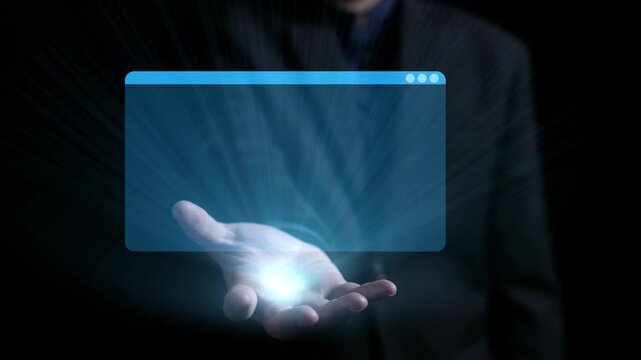 A digital hand showcases colorful code snippets and programming languages in a modern tech environment, emphasizing innovation and creativity in software development. Qubit