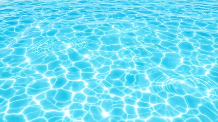 Bright blue water surface with shimmering light patterns image