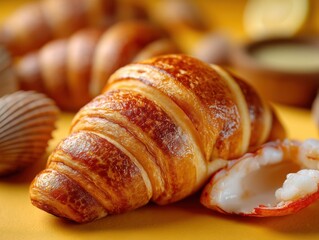 Croissant and Lobster: A Seafood Breakfast Delicacy