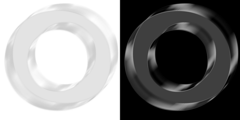 Sleek 3D chrome glass letter O with reflective metallic finish for luxury branding and professional logo designs