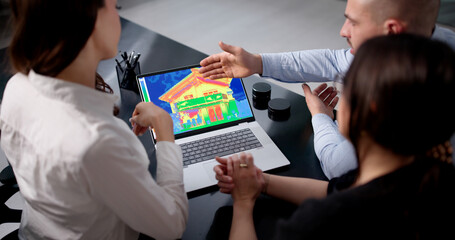 Efficient Energy Auditor Uses Thermography To Inspect Insulation