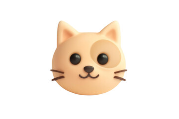 Fototapeta premium 3Dイラストの猫 オレンジ