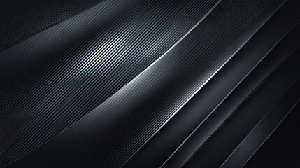 Obraz premium Abstract black striped line pattern, modern minimal corporate design, clean studio style business background with copy space