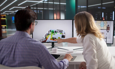 Obraz premium Analyzing Signal Strength In Typical Home Using 3D Router Model