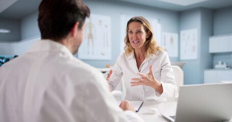 Obraz premium Sad Doctor Faces Disciplinary Investigation After Hospital Recruiting