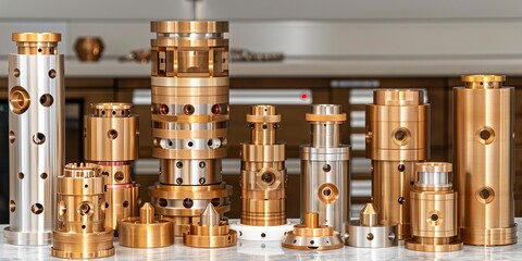 Assorted Brass and Silver Industrial Components