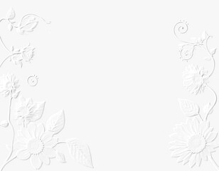 Obraz premium embossed image of flowers 