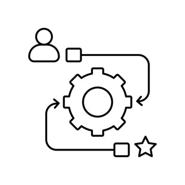 Metamorphosis  icon with white background vector stock illustration