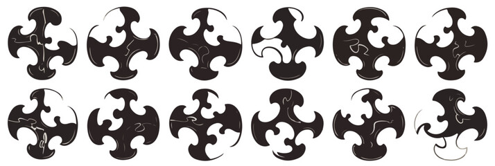 Patr&oacute;n abstracto en blanco y negro con formas curvas y entrelazadas, dise&ntilde;o transparente para uso gr&aacute;fico.