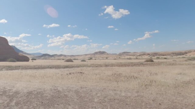 Driving On Namibian Gravelroads