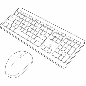 Wireless keyboard and mouse set
