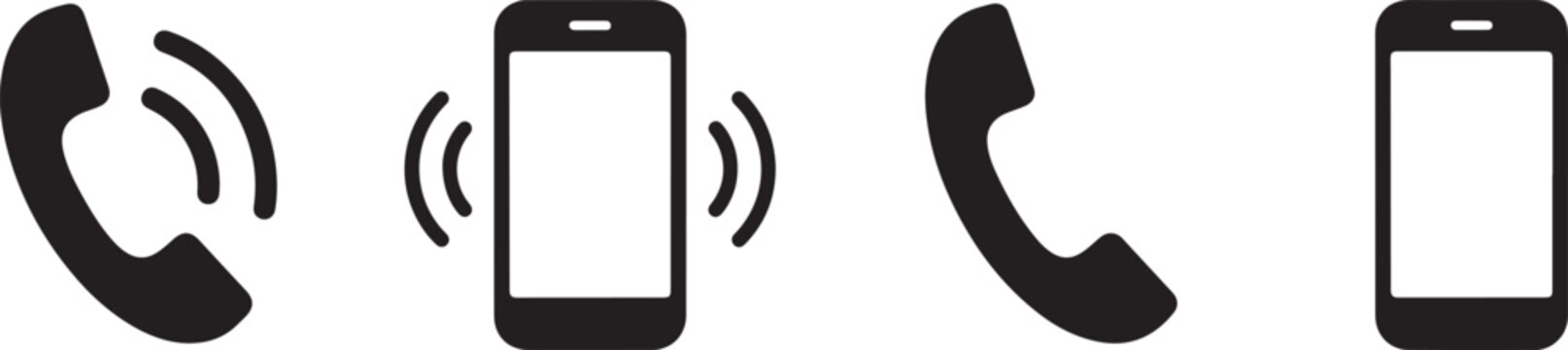 Phone Mobile Call Icon Vector Illustration