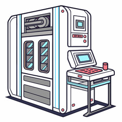 Futuristic control panel