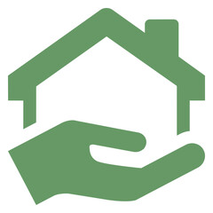 Hand Holding House Icon