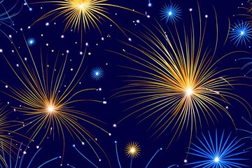 Vibrant fireworks display