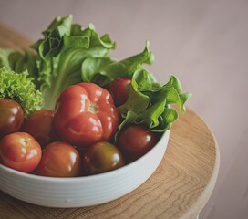 Fresh vegetables in a bowl