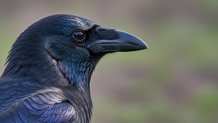 Close-up of a black bird