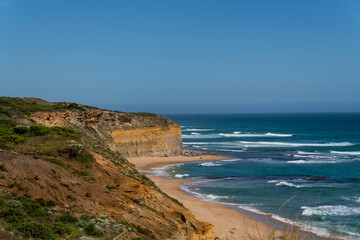 view of the coast of great ocean road
