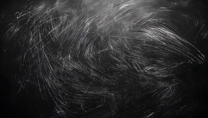 Grunge scratched dark texture background with chaotic white lines and distressed surface