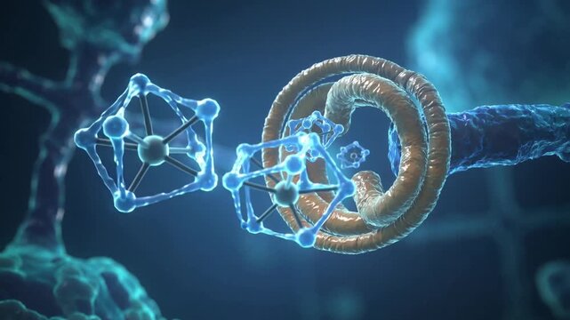 Molecular Structure DNA Helix Genetic Material.