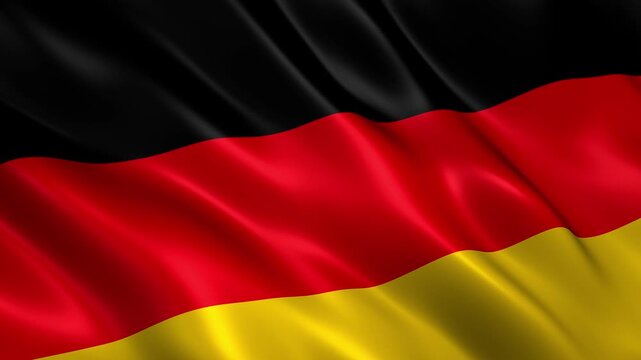 waving germany national flag animation loop