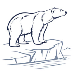 Fototapeta premium Polar bear on ice