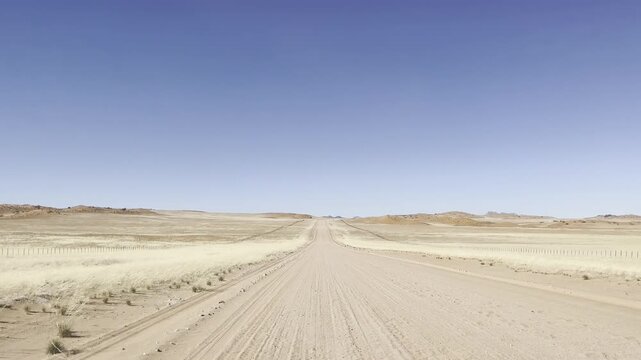 Driving On Namibian Gravelroads
