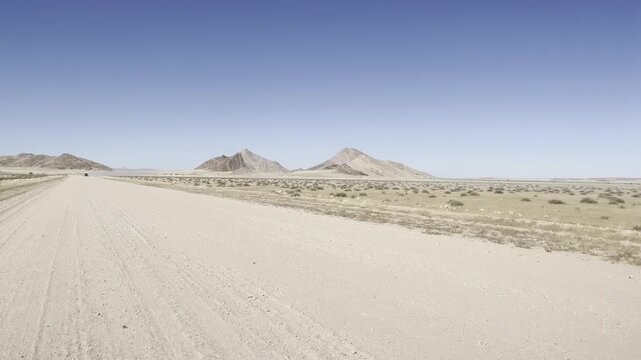 Driving On Namibian Gravelroads