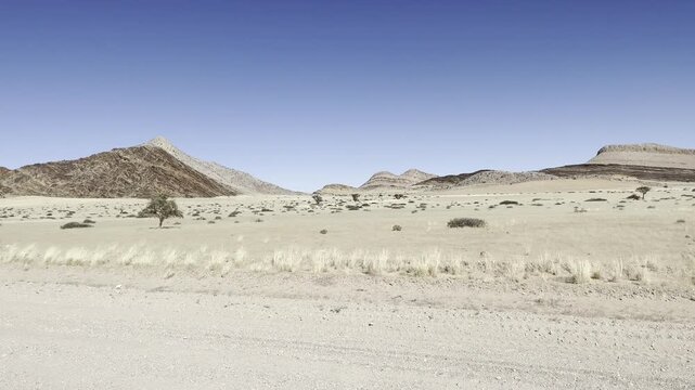 Driving On Namibian Gravelroads