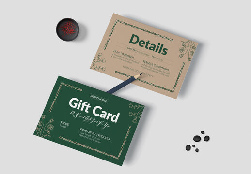 Giftcard Template Layout