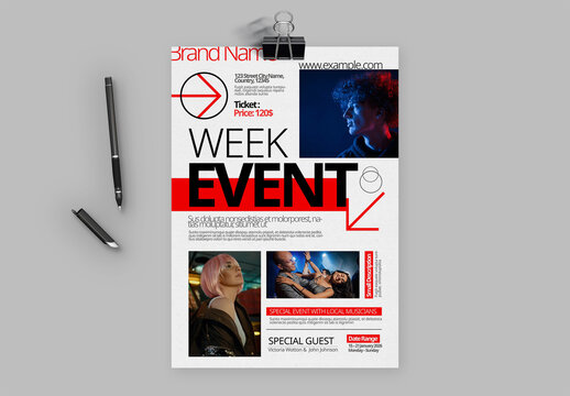 Modern Event Poster Design Template