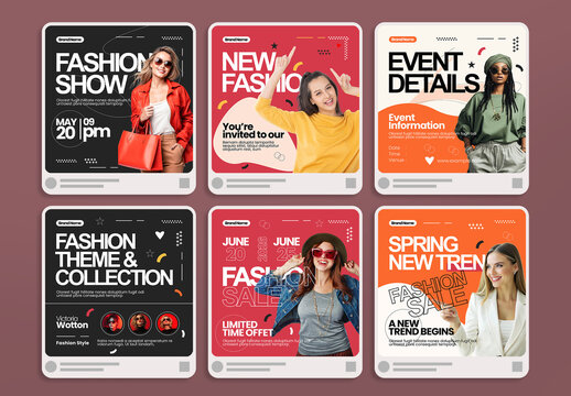Modern Fashion Social Media Post Template