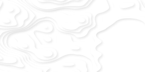 Obraz premium Pattern with lines the stylized height of the topographic map contour in lines and contours isolated on layers. White topography curve lines map isolated on white background.