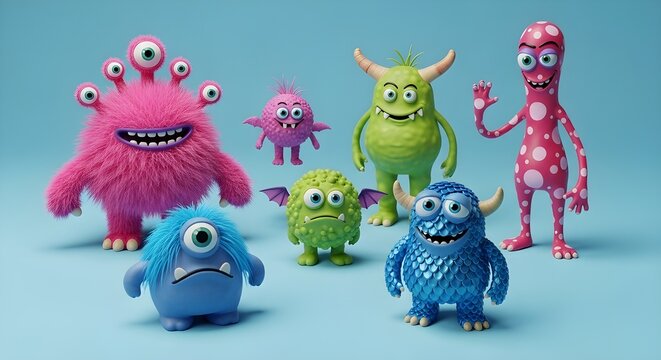 funny cartoon monsters