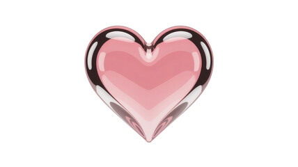 Obraz premium 3D pastel candy heart PNG isolated on transparent background, love heart