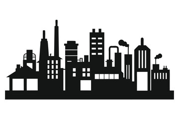 Obraz premium silhouette of city