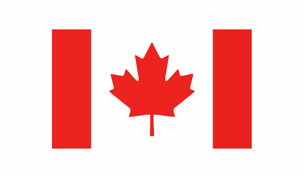 SEO-Friendly Title
Canada flag flat vector icon with red maple leaf isolated on white background