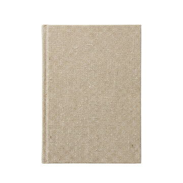 Beige Linen Fabric Book Cover Texture