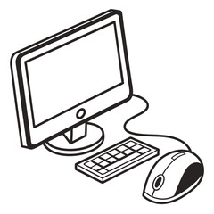 Fototapeta premium computer mouse and keyboard
