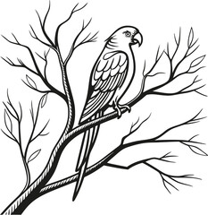 Fototapeta premium bird on a branch