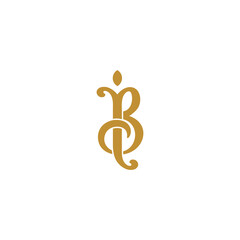 Obraz premium Luxury Monogram JB Logo Design – Elegant Abstract Letter Symbol