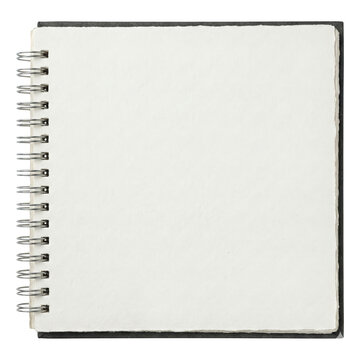 Blank Square Spiral Sketchbook Mockup